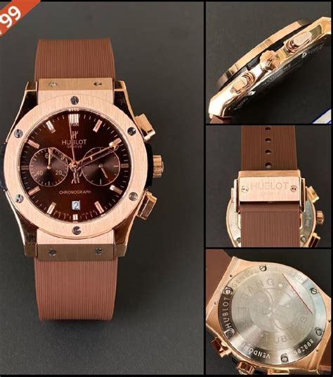 hublot brown leather strap mens watch|Hublot watch strap online.